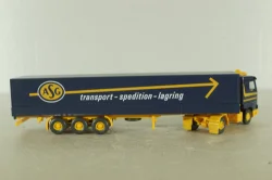 Scania 143 M Pritschensattelzug ASG A335, blue/yellow,  51801, Wiking 1:87