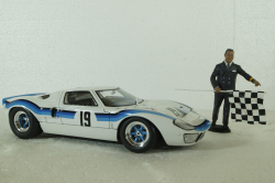 Директор трассы Le Mans, фeигурка, 1950-70, FLM118022,  Miniatures 1:18 