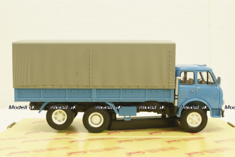 Маз-516Б, голубой, борт с тентом, Н294, Наш Автопром 1:43