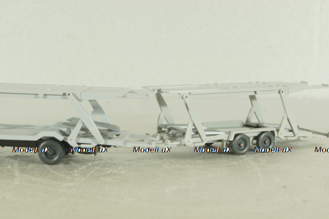 Mercedes 1729 Auto transporter, red/grey, 58000, Wiking 1:87