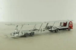 Mercedes 1729 Auto transporter, red/grey, 58000, Wiking 1:87