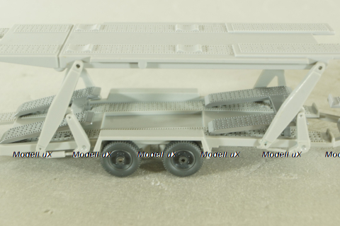 Mercedes 1729 Auto transporter, red/grey, 58000, Wiking 1:87