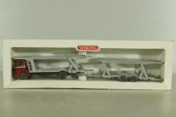 Mercedes 1729 Auto transporter, red/grey, 58000, Wiking 1:87