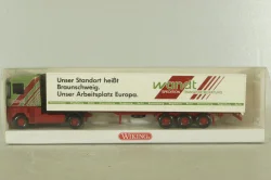 Renault Magnum AE 520 Ti with trailer 1990, green/red, 5460037, Wiking 1:87