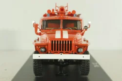 АЦ-40 (43202) ПМ-102Б пожарная автоцистерна на шасси Урал-43202 с бел. полосами, SSM1234B, SSM 1:43