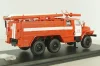 АЦ-40 (43202) ПМ-102Б пожарная автоцистерна на шасси Урал-43202 с бел. полосами, SSM1234B, SSM 1:43