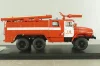 АЦ-40 (43202) ПМ-102Б пожарная автоцистерна на шасси Урал-43202 с бел. полосами, SSM1234B, SSM 1:43