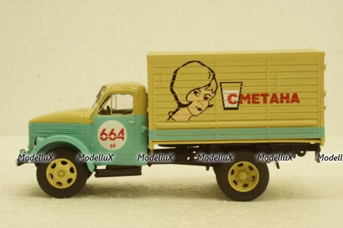 Газ-51А фургон "Сметана", Легендарный грузовики №65, 1:43