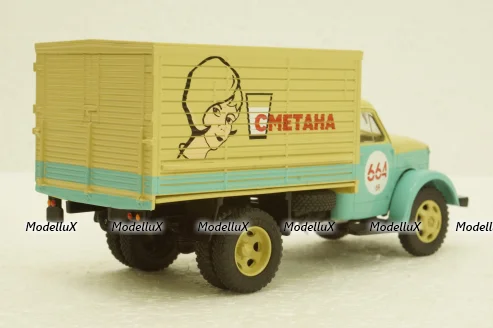 Газ-51А фургон "Сметана", Легендарный грузовики №65, 1:43