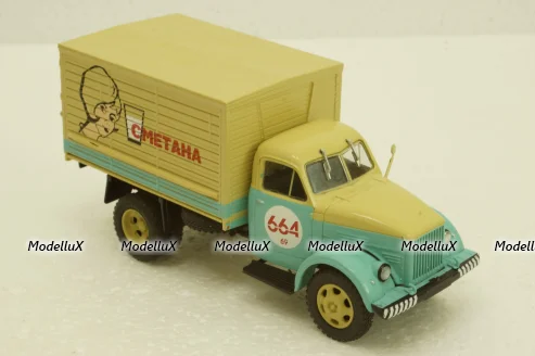 Газ-51А фургон "Сметана", Легендарный грузовики №65, 1:43