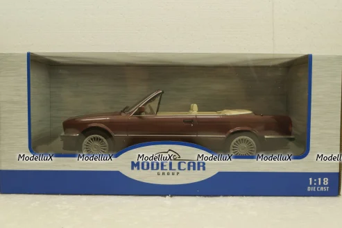 BMW 325i E30 Cabriolet  darkred metallic, 1985, MCG18380, MCG 1:18