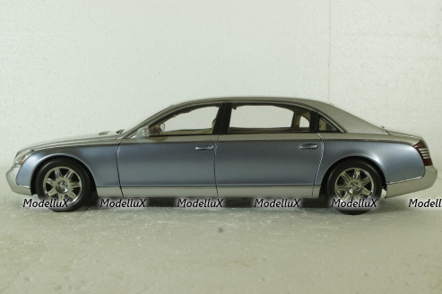Maybach 62 Lwb 2005 Silver/Blue, 76163, AutoArt 1:18