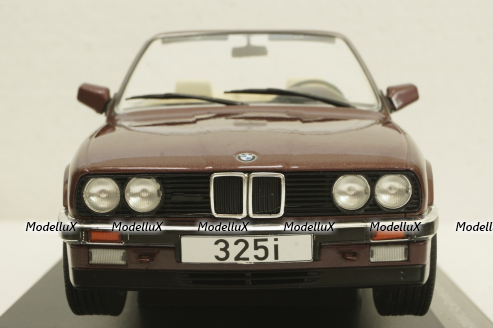 BMW 325i E30 Cabriolet  darkred metallic, 1985, MCG18380, MCG 1:18