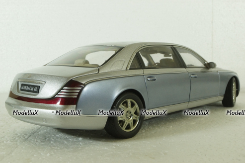 Maybach 62 Lwb 2005 Silver/Blue, 76163, AutoArt 1:18