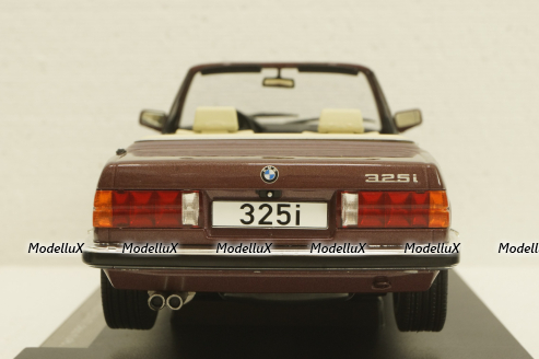 BMW 325i E30 Cabriolet  darkred metallic, 1985, MCG18380, MCG 1:18