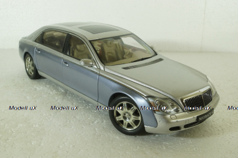 Maybach 62 Lwb 2005 Silver/Blue, 76163, AutoArt 1:18