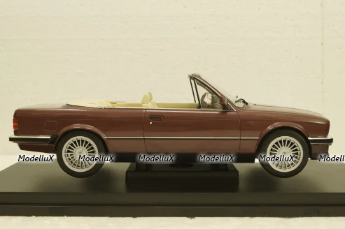 BMW 325i E30 Cabriolet  darkred metallic, 1985, MCG18380, MCG 1:18