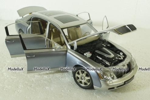 Maybach 62 Lwb 2005 Silver/Blue, 76163, AutoArt 1:18