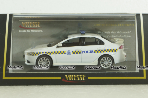 Mitsubishi Lancer X 2012 Malaysia police, 29313, Vitesse 1:43