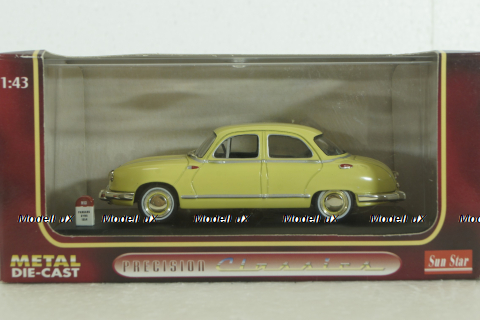 Panhard Dyna Z1 Luxe 1954, yellow, N013, SunStar 1:43