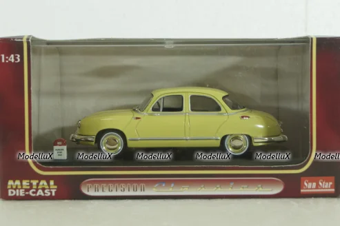 Panhard Dyna Z1 Luxe 1954, yellow, N013, SunStar 1:43
