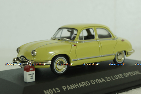 Panhard Dyna Z1 Luxe 1954, yellow, N013, SunStar 1:43