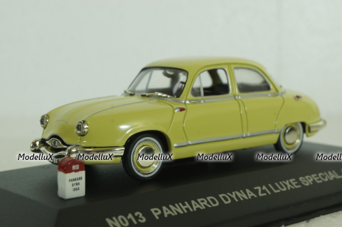 Panhard Dyna Z1 Luxe 1954, yellow, N013, SunStar 1:43