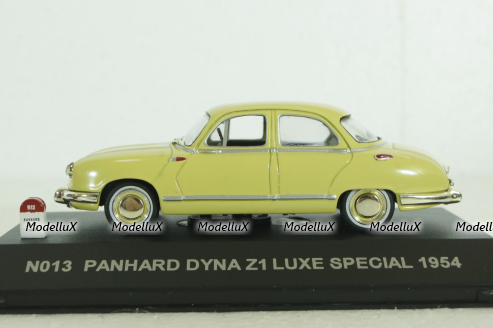 Panhard Dyna Z1 Luxe 1954, yellow, N013, SunStar 1:43
