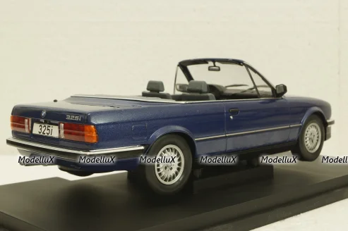 BMW 325i E30 Cabriolet  blue metallic, 1985, MCG18381, MCG 1:18