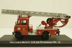 Mercedes L 319 "Feuerwehr" mit  Drehleiter DL 18, 02807, Schuco 1:43