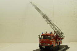 Mercedes L 319 "Feuerwehr" mit  Drehleiter DL 18, 02807, Schuco 1:43