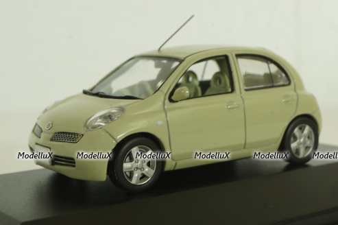 Nissan Micra/March (K12) 2002, yellow, JC030Y, J-Collection 1:43
