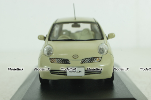 Nissan Micra/March (K12) 2002, yellow, JC030Y, J-Collection 1:43