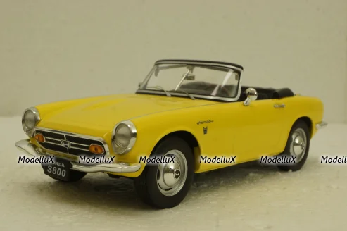 Honda S800 With Removable Soft Top, yellow, T9-1800191, Triple9 1:18