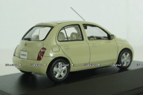Nissan Micra/March (K12) 2002, yellow, JC030Y, J-Collection 1:43