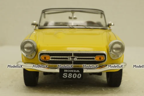 Honda S800 With Removable Soft Top, yellow, T9-1800191, Triple9 1:18