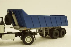 Маз-9506-20 п/прицеп самосвал синий, Автоистория 1:43