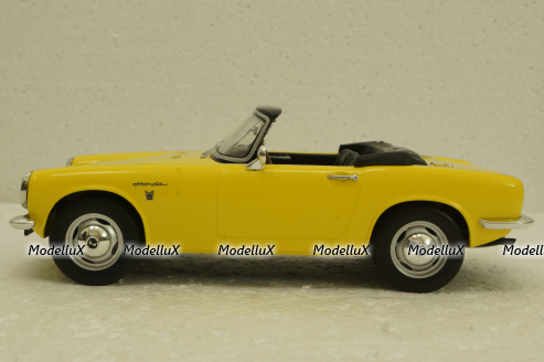 Honda S800 With Removable Soft Top, yellow, T9-1800191, Triple9 1:18