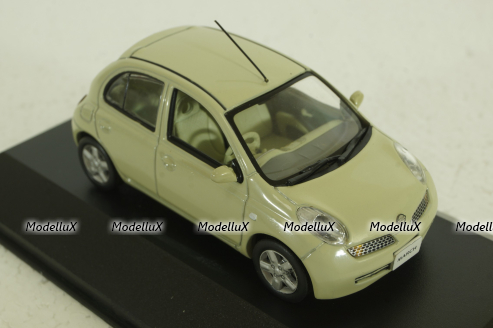Nissan Micra/March (K12) 2002, yellow, JC030Y, J-Collection 1:43