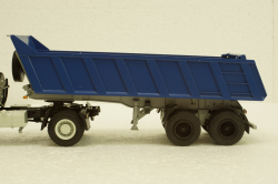 Маз-9506-20 п/прицеп самосвал синий, Автоистория 1:43