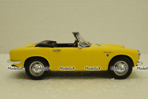 Honda S800 With Removable Soft Top, yellow, T9-1800191, Triple9 1:18
