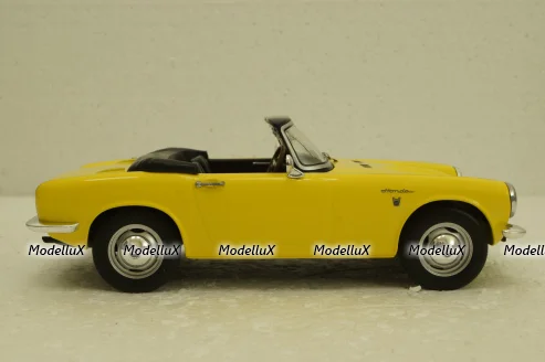 Honda S800 With Removable Soft Top, yellow, T9-1800191, Triple9 1:18