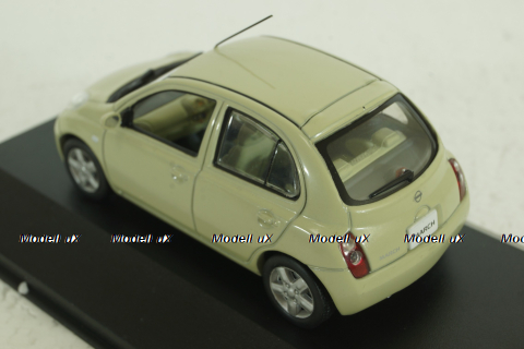 Nissan Micra/March (K12) 2002, yellow, JC030Y, J-Collection 1:43