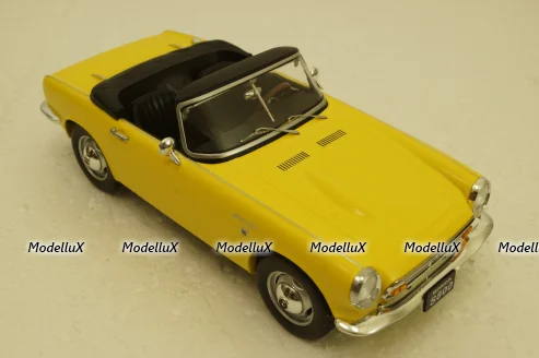 Honda S800 With Removable Soft Top, yellow, T9-1800191, Triple9 1:18