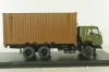 Камаз-53212 Контейнеровоз, хаки/коричневый, SSM1281, SSM 1:43