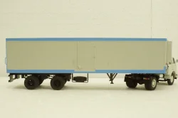 Одаз-9786 п/прицеп серый/синий, Автоистория 1:43