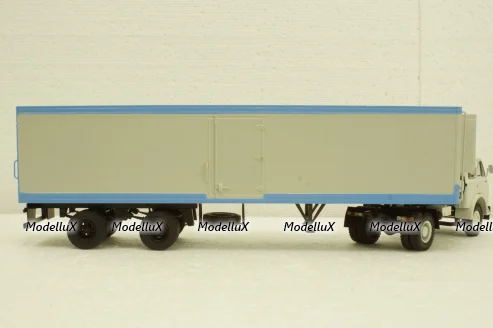 Одаз-9786 п/прицеп серый/синий, Автоистория 1:43