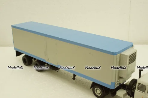 Одаз-9786 п/прицеп серый/синий, Автоистория 1:43