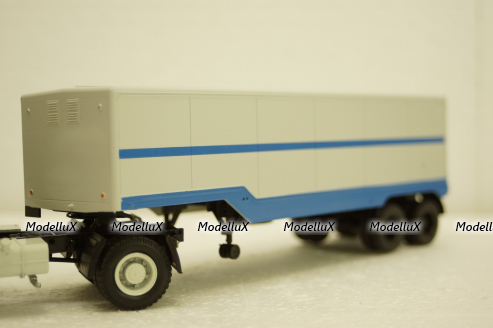 Одаз-935 п/прицеп, серый/синий Автоистория 1:43