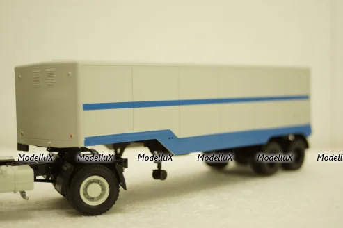 Одаз-935 п/прицеп, серый/синий Автоистория 1:43